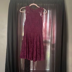 Size 7, beautiful purple color, sparkly with some lace.